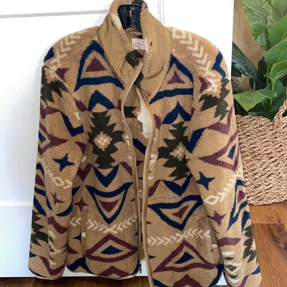 NWT Faherty Full Zip Fleece Jacket